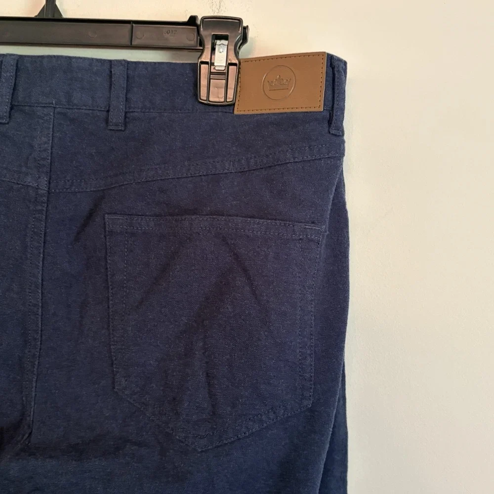 Peter Millar 5 Pocket Pants Sz 33 Navy‎ Blue Golf Preppy Straight Work Business